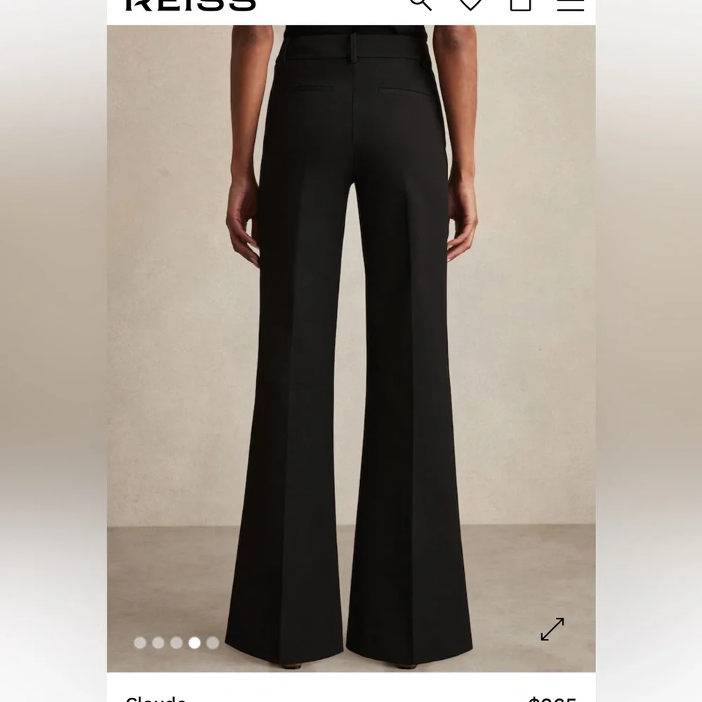 Reiss Claude
High Rise Flared Trousers in Black - Picture 3 of 11